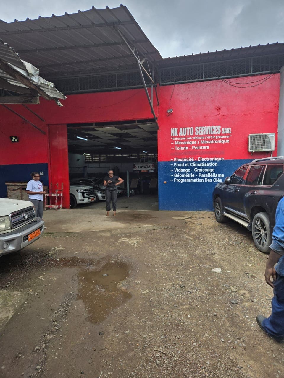 Véhicule pris en charge à l'atelier NK Auto Services